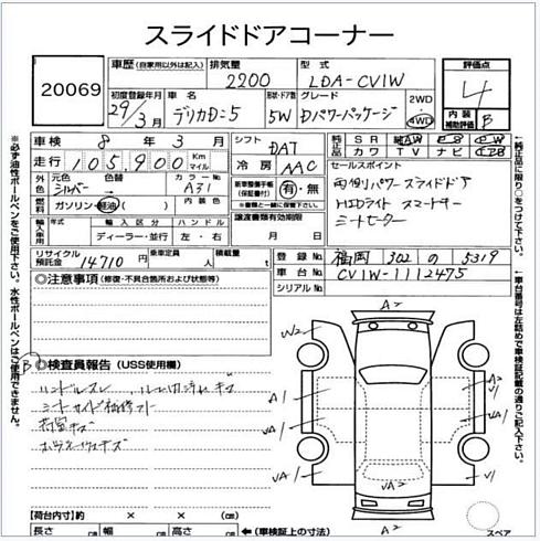  2017 Mitsubishi Delica Chamonix Full4wd